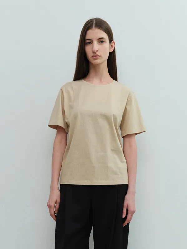 RTS ARMHOLE STITCH SILKET TOP_DEEP BEIGE
