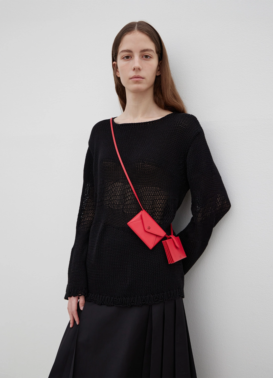 르바 Multi-Texture Net Knit - Black 상품 이미지 2