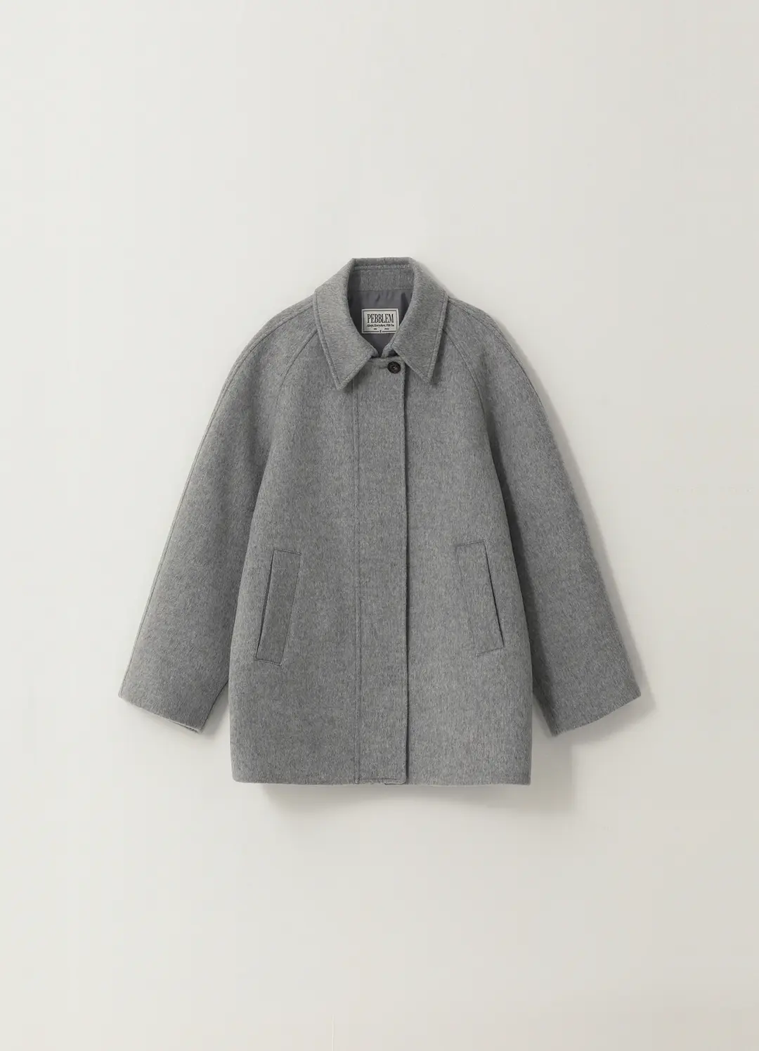 페블엠 12TH / Wool Half Coat - Gray - pebblem 상품 이미지 1