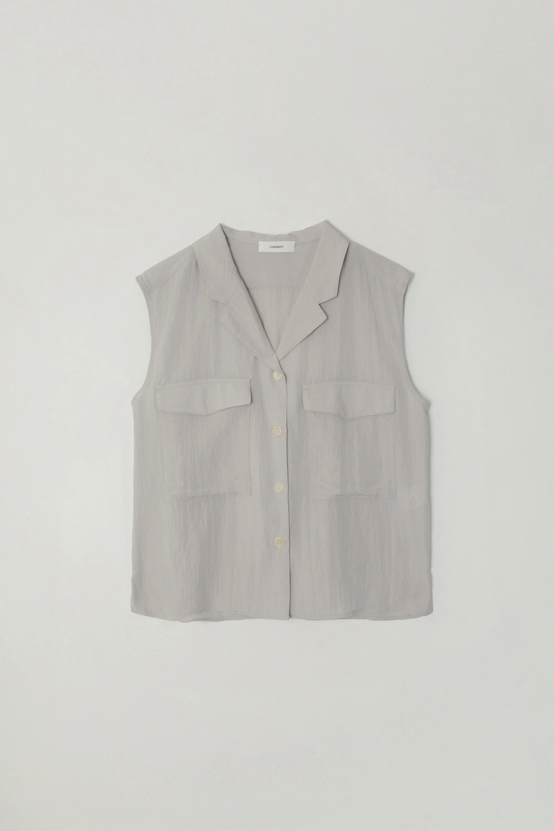 세이지먼트 PLEIA SLEEVELESS BLOUSE_GRAY 상품 이미지 1