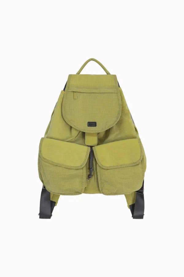 TWO POCKET BACKPACK, KHAKI