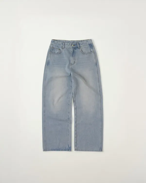 [10/19 순차배송] Loose Fit Denim Pants [LIGHT BLUE]