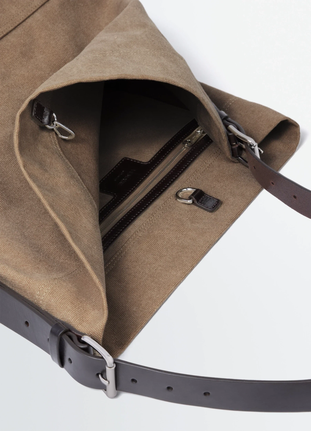 르메르 BELTED TOTE BAG IN COTTON CANVAS 상품 이미지 3