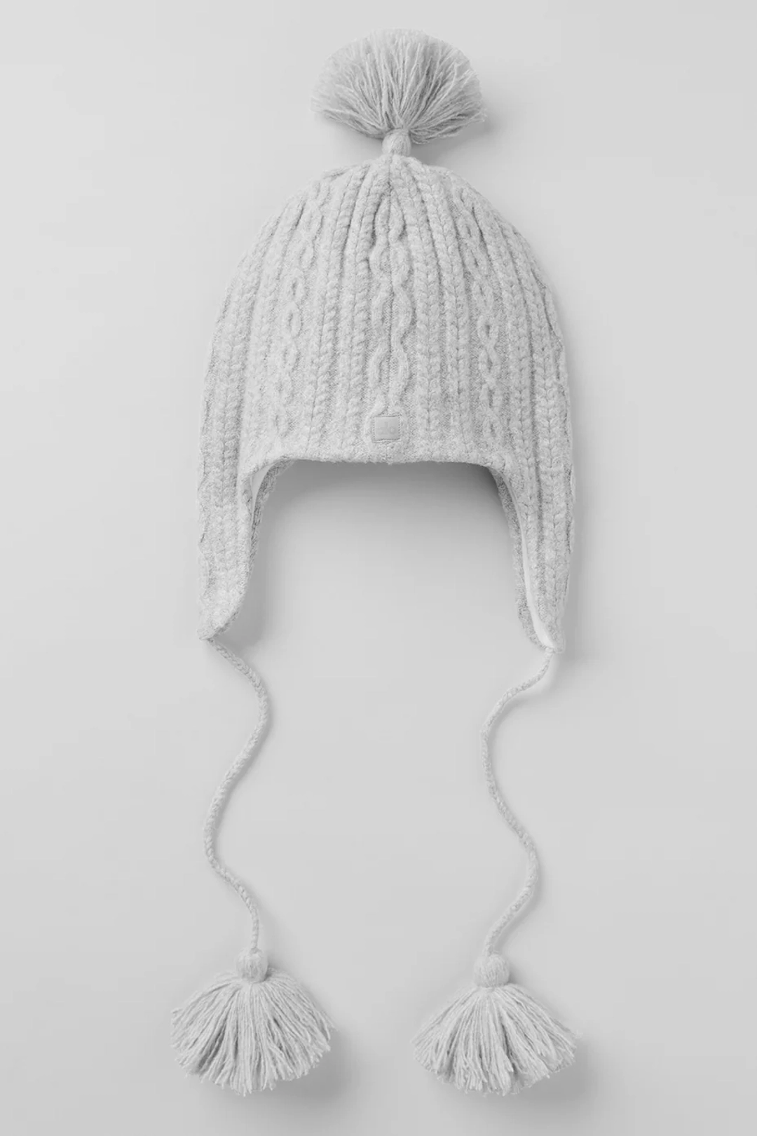 알로요가 Cable Knit Winter Bliss Earflap Beanie - Athletic Heather Grey 상품 이미지 1