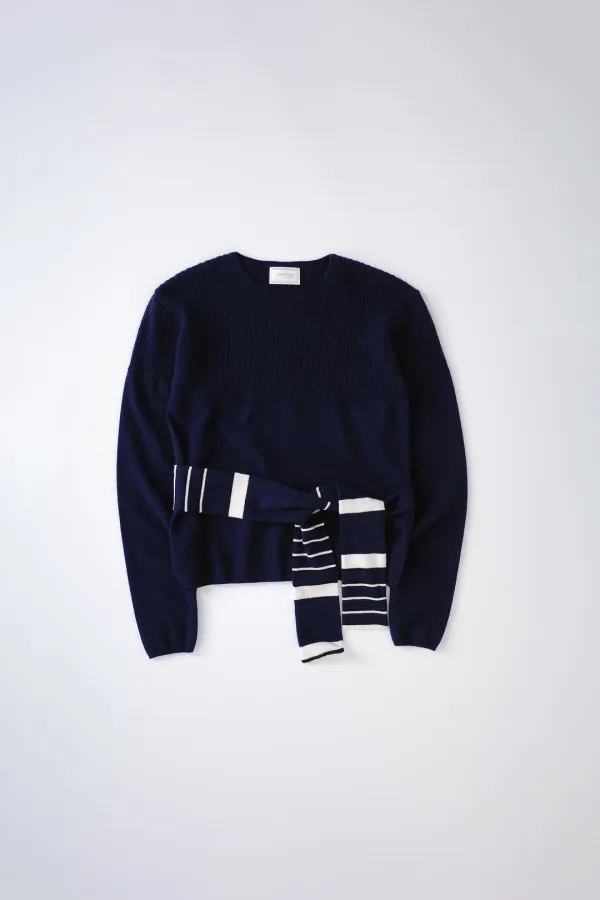 Muffler Knit Set (navy)