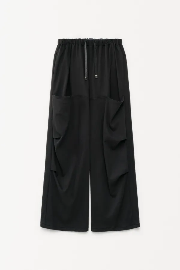 (M)Jito Tucked Pants black