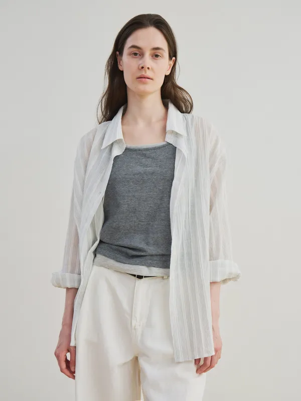 sheer ST shirt (white)
