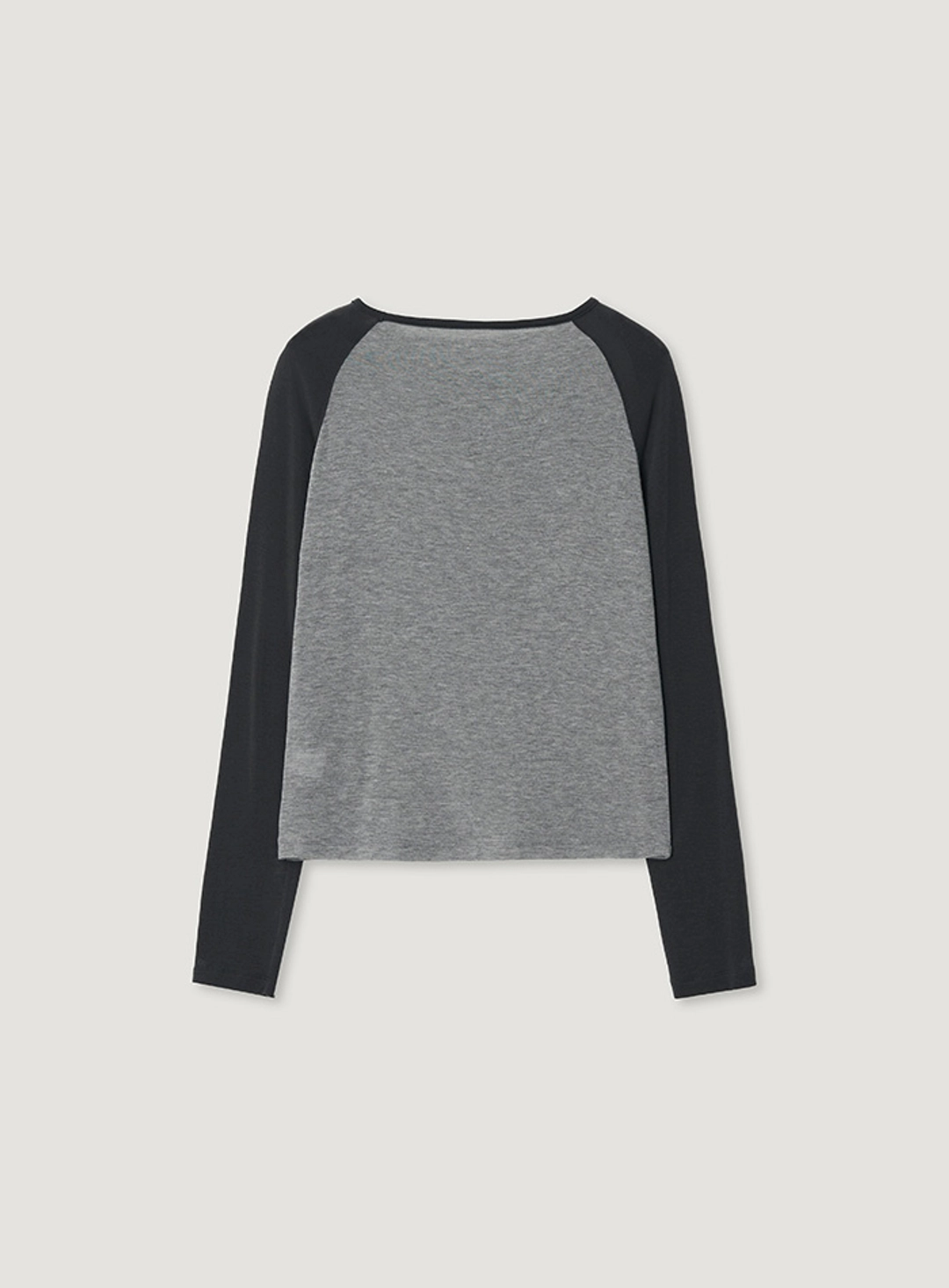 망고매니플리즈 MAHO RAGLAN TEE_GREY CHARCOAL 상품 이미지 1