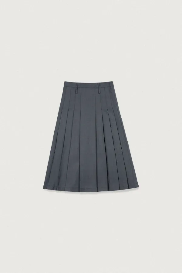 ROW PLEATS SKIRT