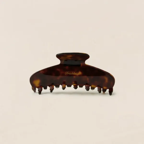 Marble hair claw clip (Brown)
