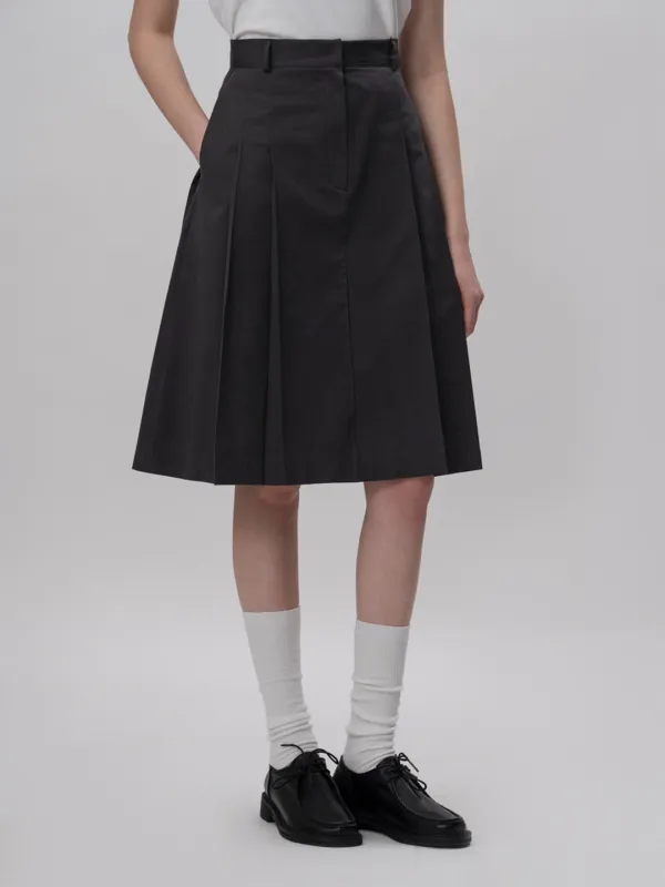 Fade midi skirt (charcoal)