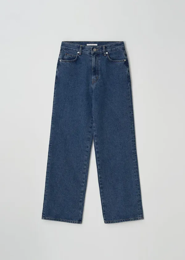 [10%] indigo washing denim pants