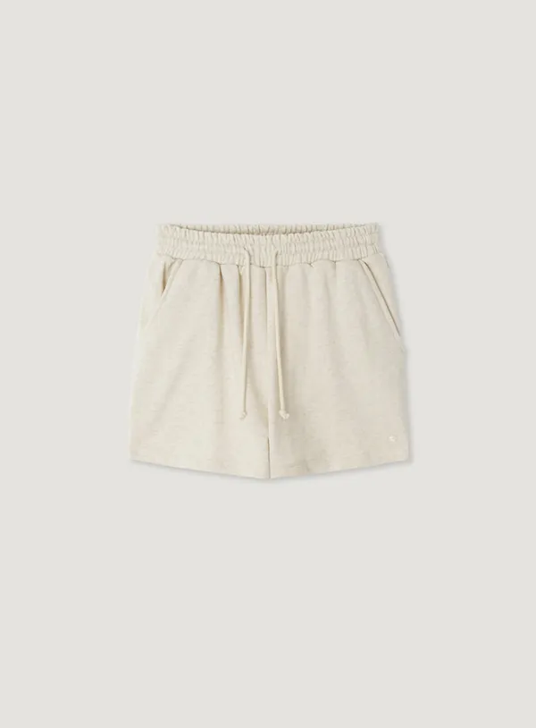MADLEN BANDING SHORTS_OATMEAL