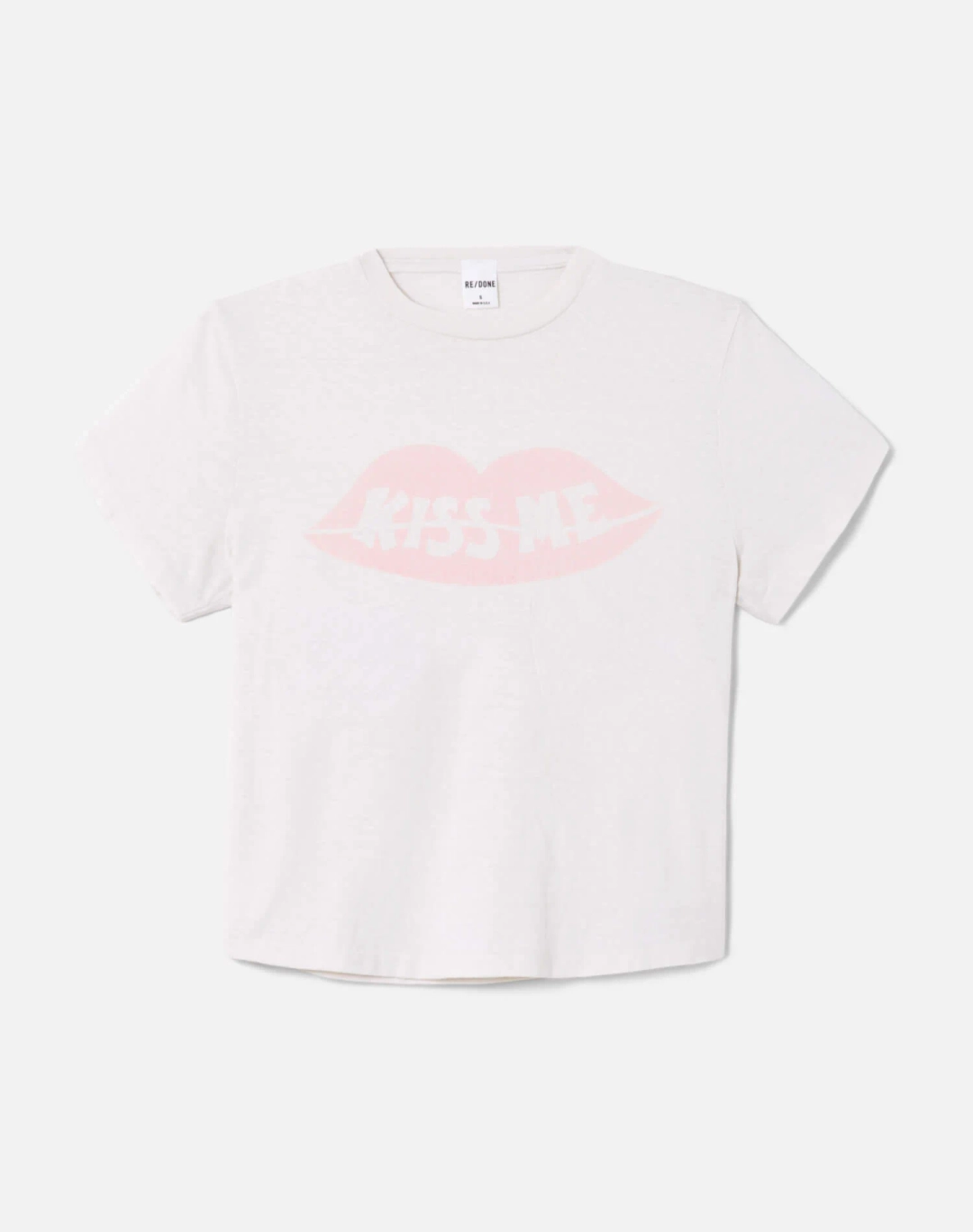리던 50s Boxy Tee Kiss Me - Vintage White 상품 이미지 1