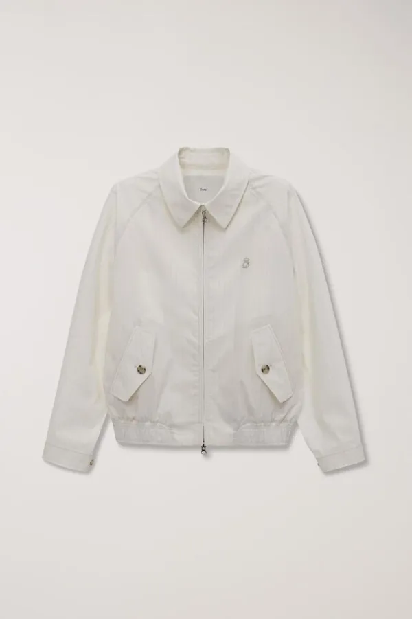 UNISEX SUMMER HARRINGTON JACKET CREAM STRIPE