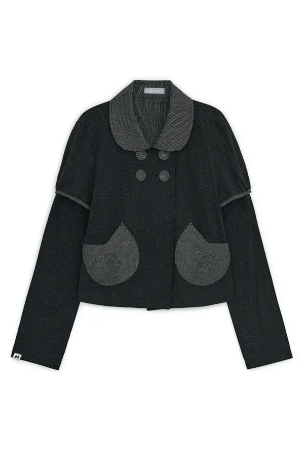 Detachable round jacket (Black)