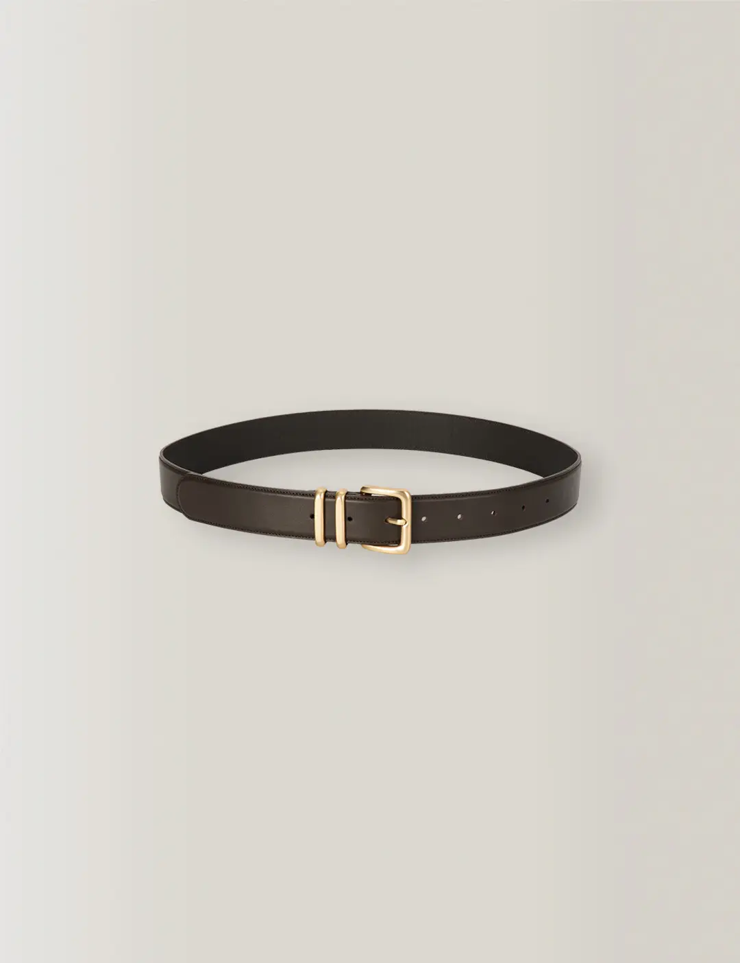 노미나떼 3rd / Italy Leather Buckle Belt (Gold Buckle&Dark Brown) 상품 이미지 3