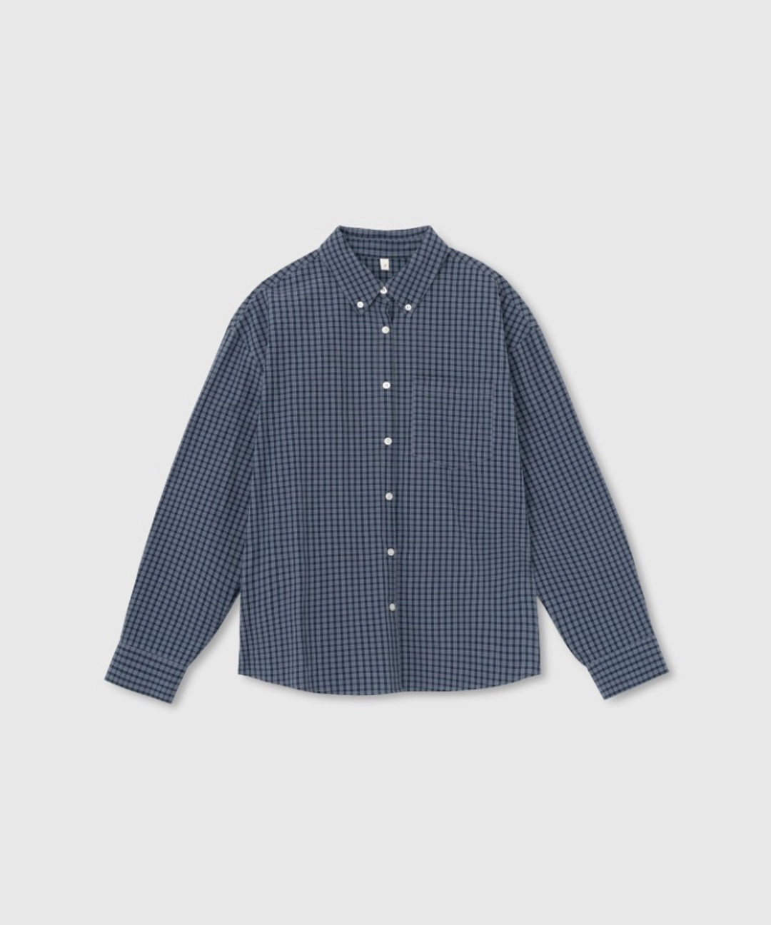 니히 90\'s check shirt (Blue) 상품 이미지 1