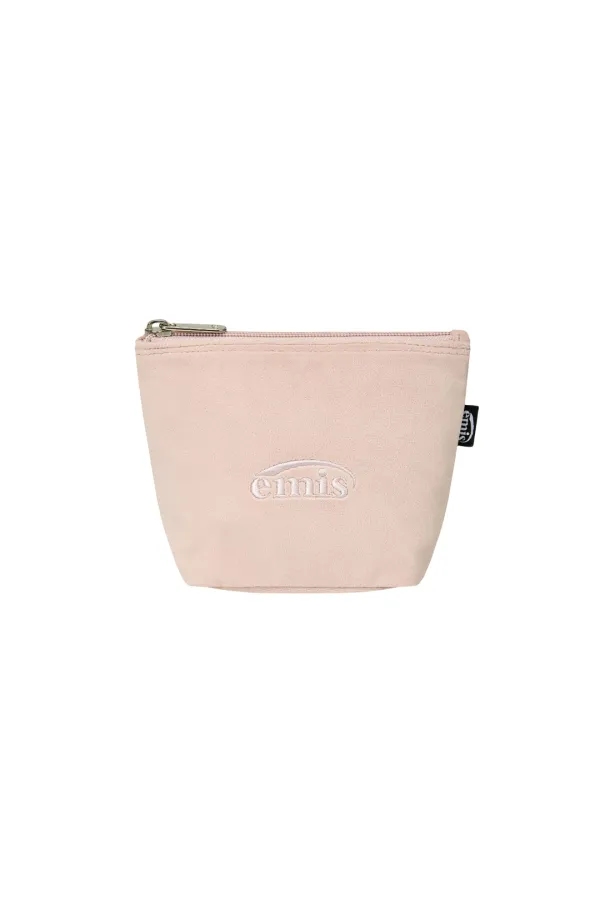 VELVET MINI POUCH-PINK
