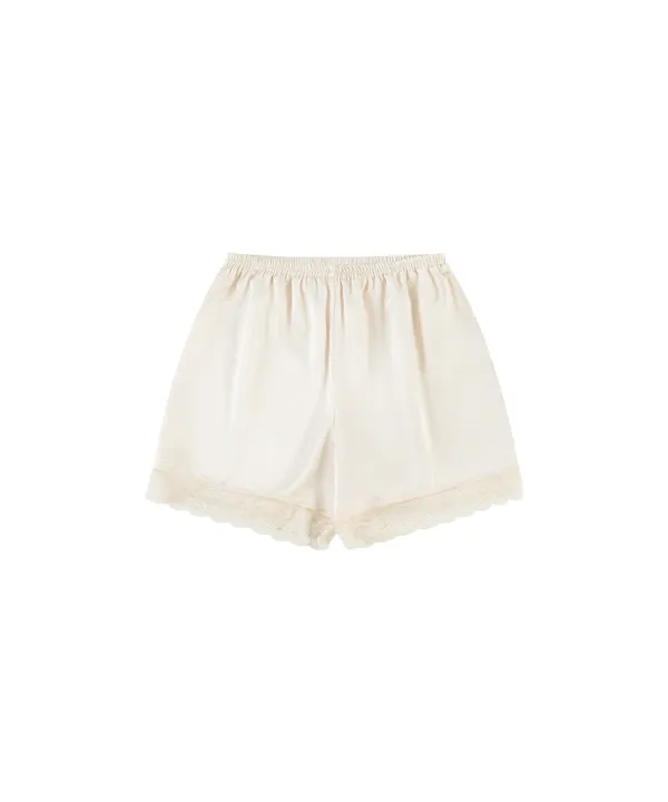 P3308 레이스 실키 쇼츠_Cream