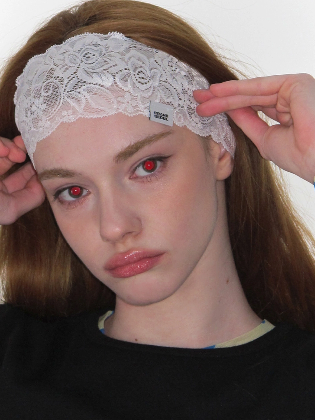 크랭크 LACE VEIL HEADBAND_WHITE 상품 이미지 2