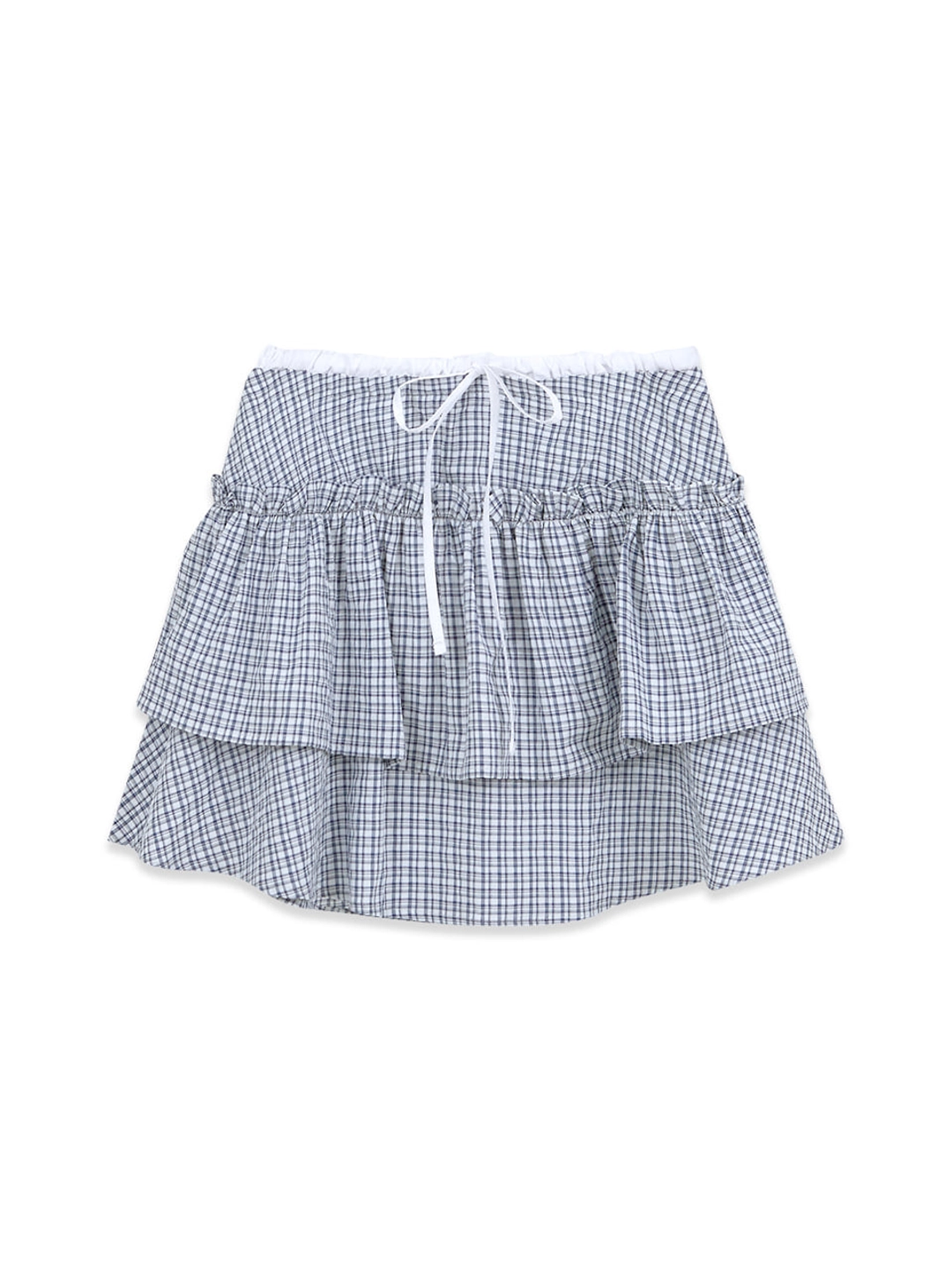 마가린핑거스 CHECK CANCAN SKIRT (NAVY) 상품 이미지 1