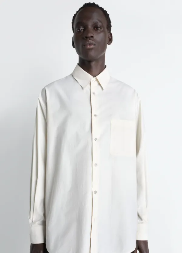 REGULAR SHIRT IN WASHED COTTON SILK
