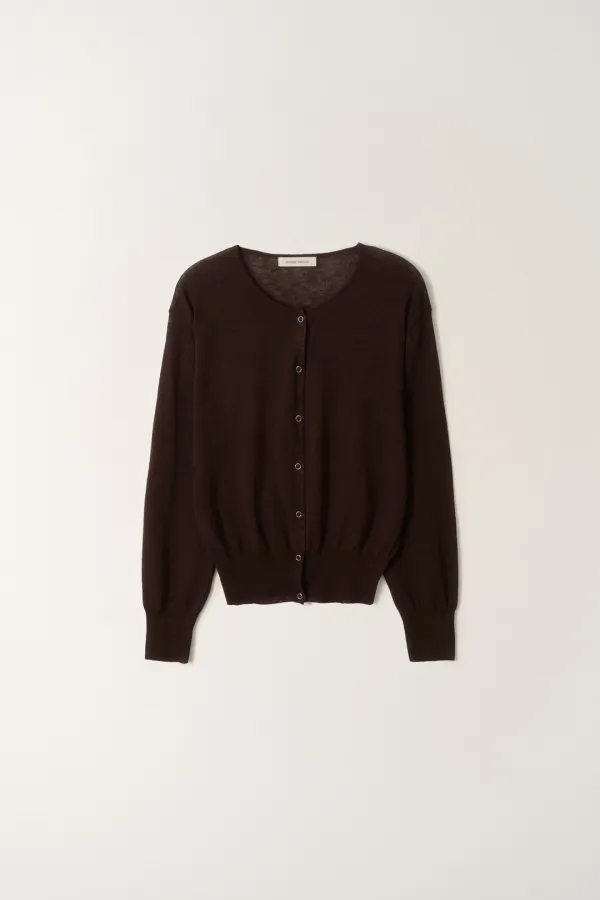 2ND / Panna round cardigan (Brown)