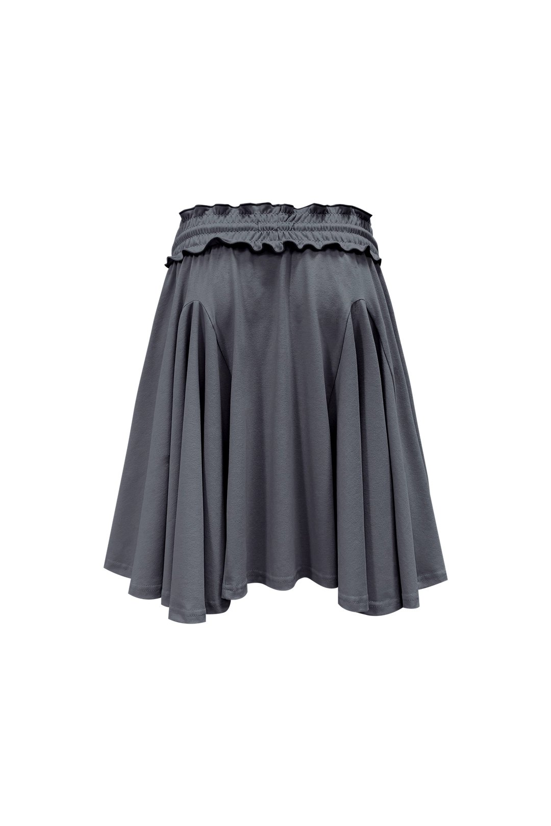 체메씨 SMOCKED FLARE SKIRT (STONE GRAY) 상품 이미지 3