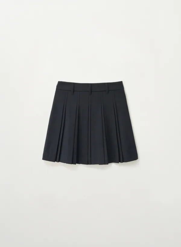 [이민정 Pick] (W) Pleated Mini Skirt - Navy