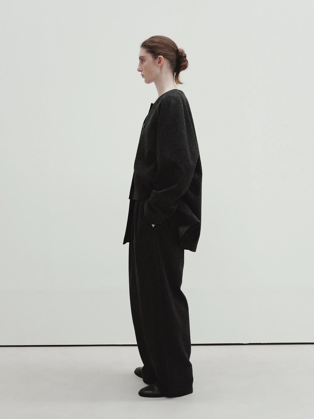모이아 dolman half coat (charcoal) 상품 이미지 3