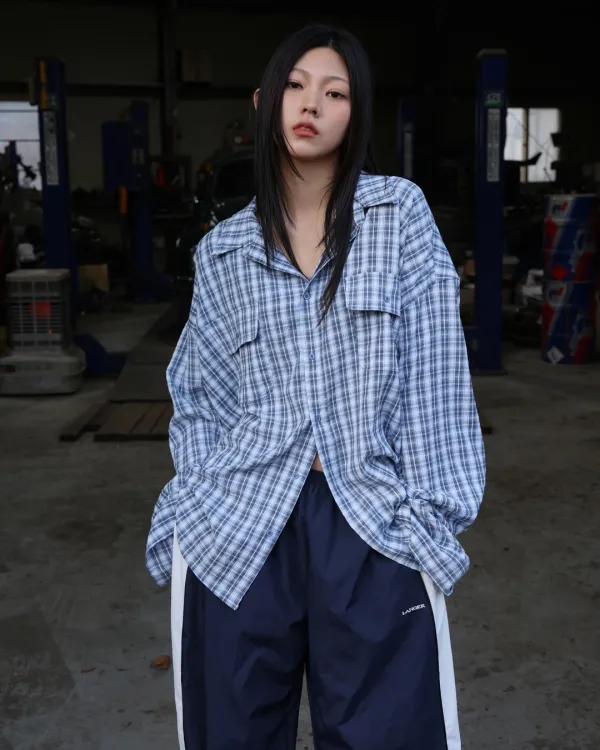 [공식몰 단독] rush check two pocket shirt