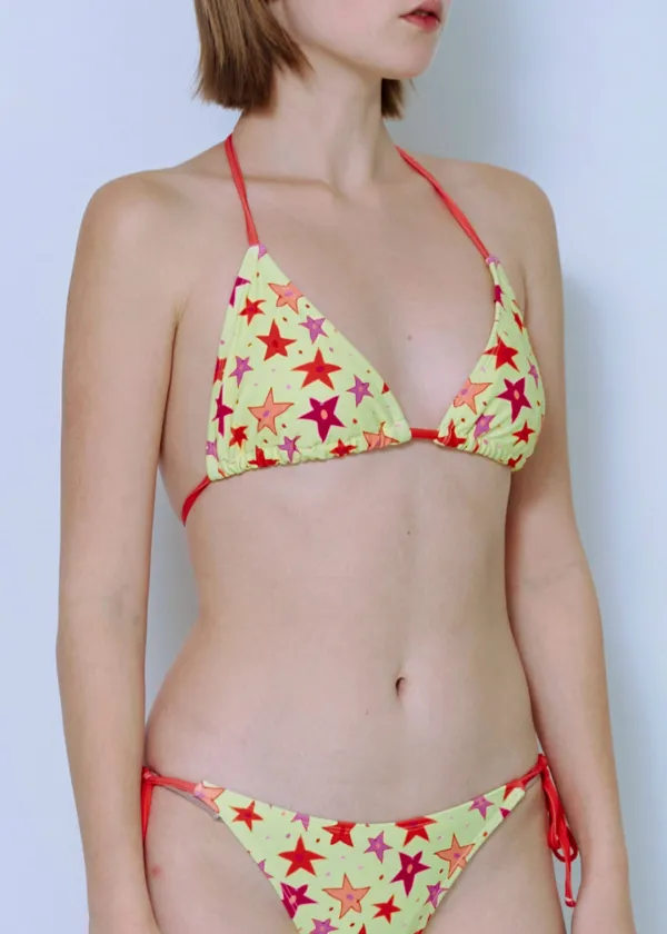 Drawing Star Triangle Bikini_Yellow