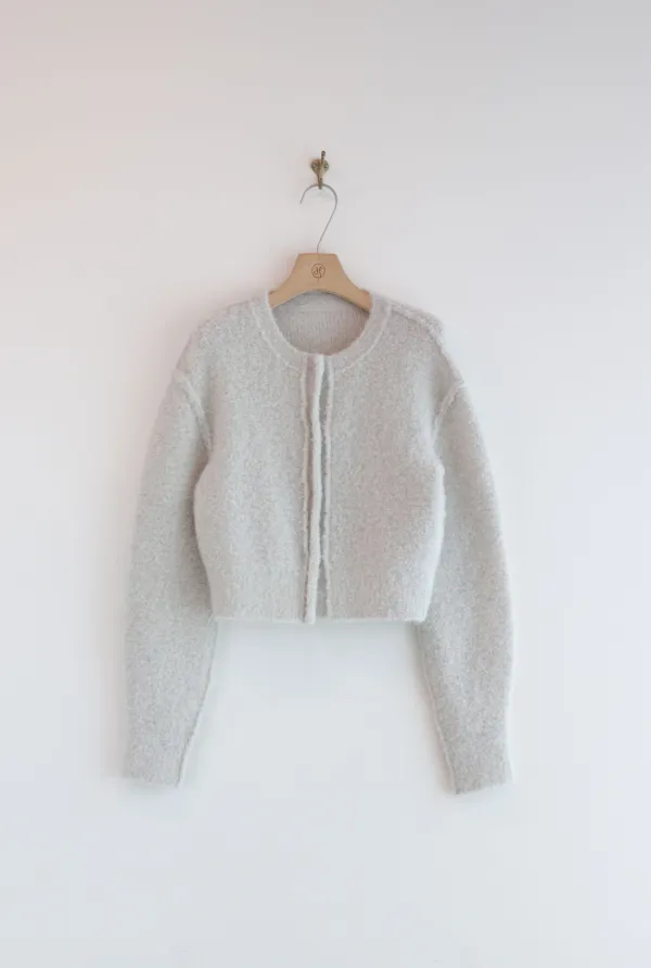 BUBBLE CARDIGAN ( FOG )