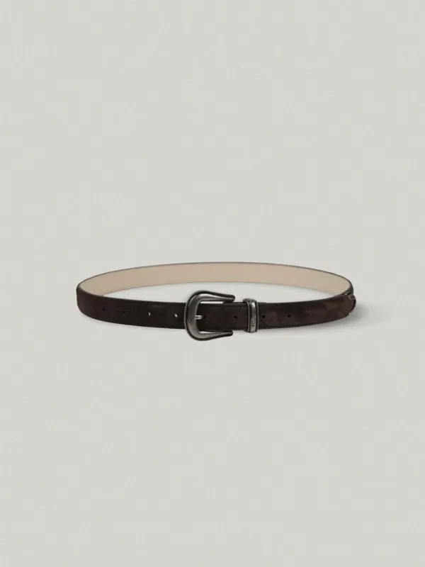 Vintage Western Belt - Brown Suede빈티지 웨스턴 벨트