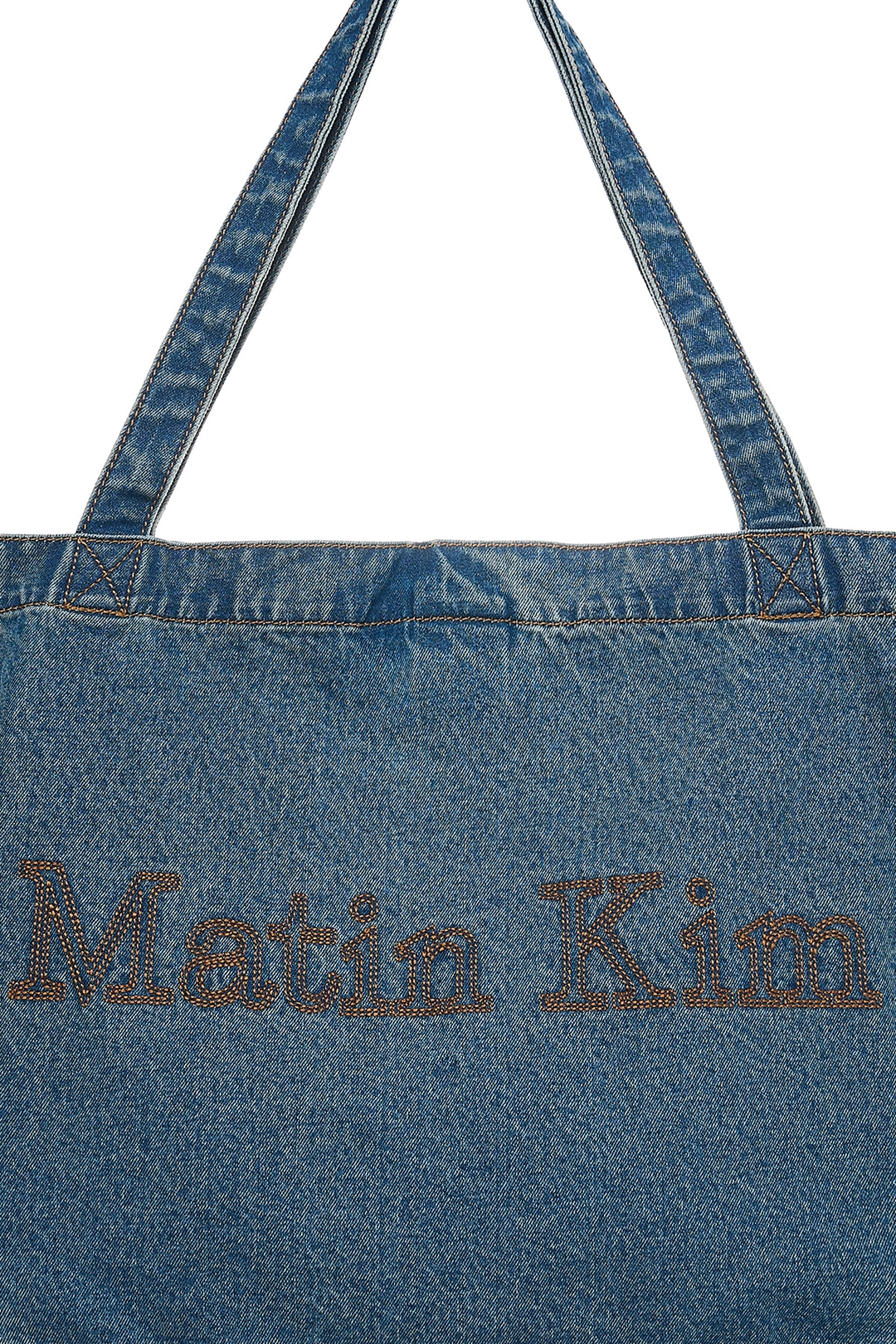 마뗑킴 MATIN STITCH DENIM SHOULDER BAG IN BLUE 상품 이미지 2