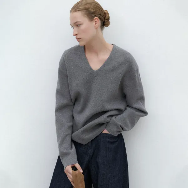 (T-7120)OVER SHOULDER PADDED KNIT