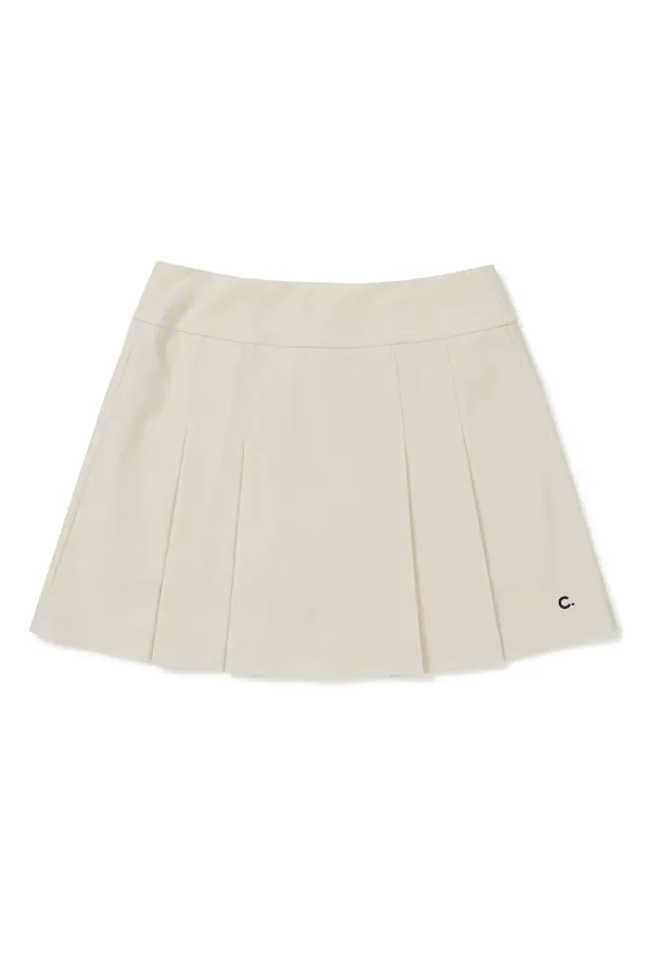[24SS clove] Court Skirt (Light Beige)