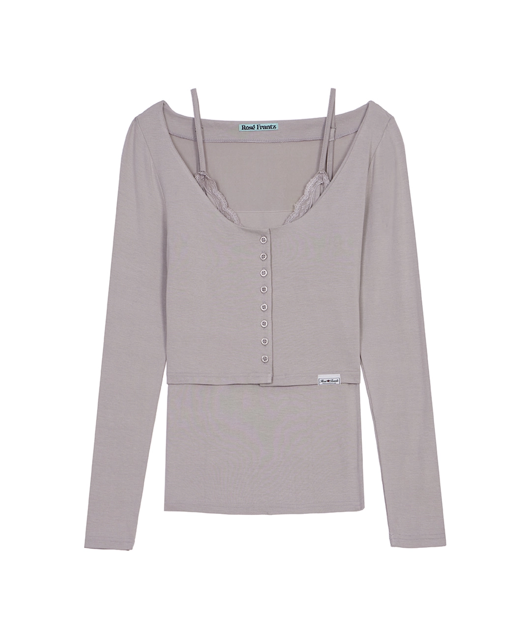 로제프란츠 Edge Cardigan Sleeveless Set [Beige] 상품 이미지 1