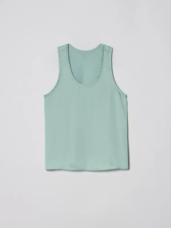 SILKY SLEEVELESS [MINT]