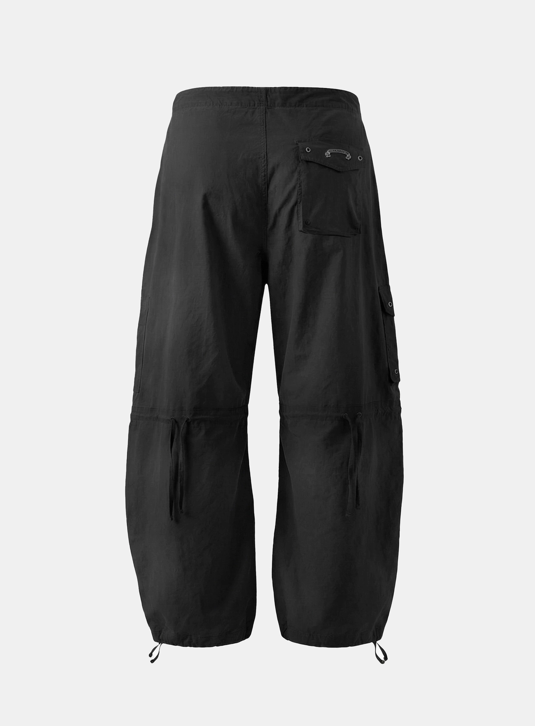배드블러드 [w-pts26-080] Contour Curved Fit Cargo Pants - Black 상품 이미지 2