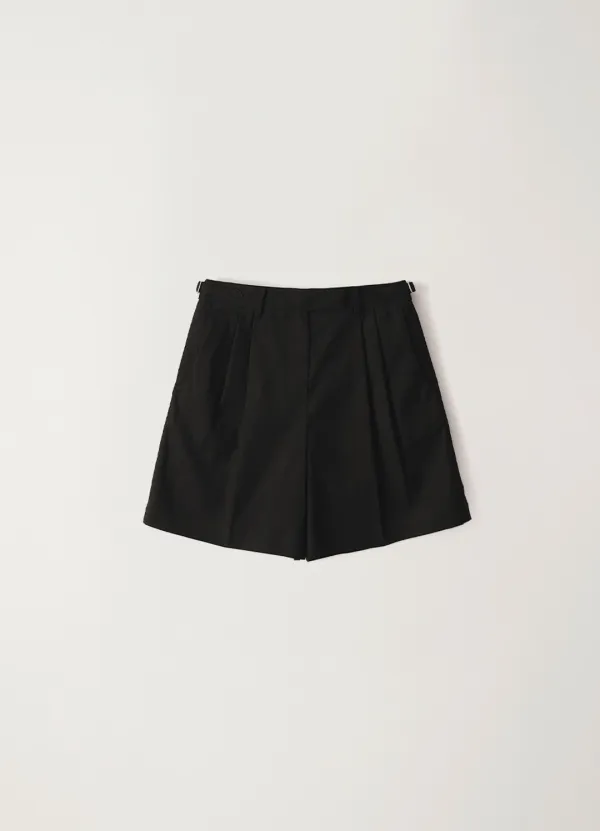 Double tuck wide short (Black)