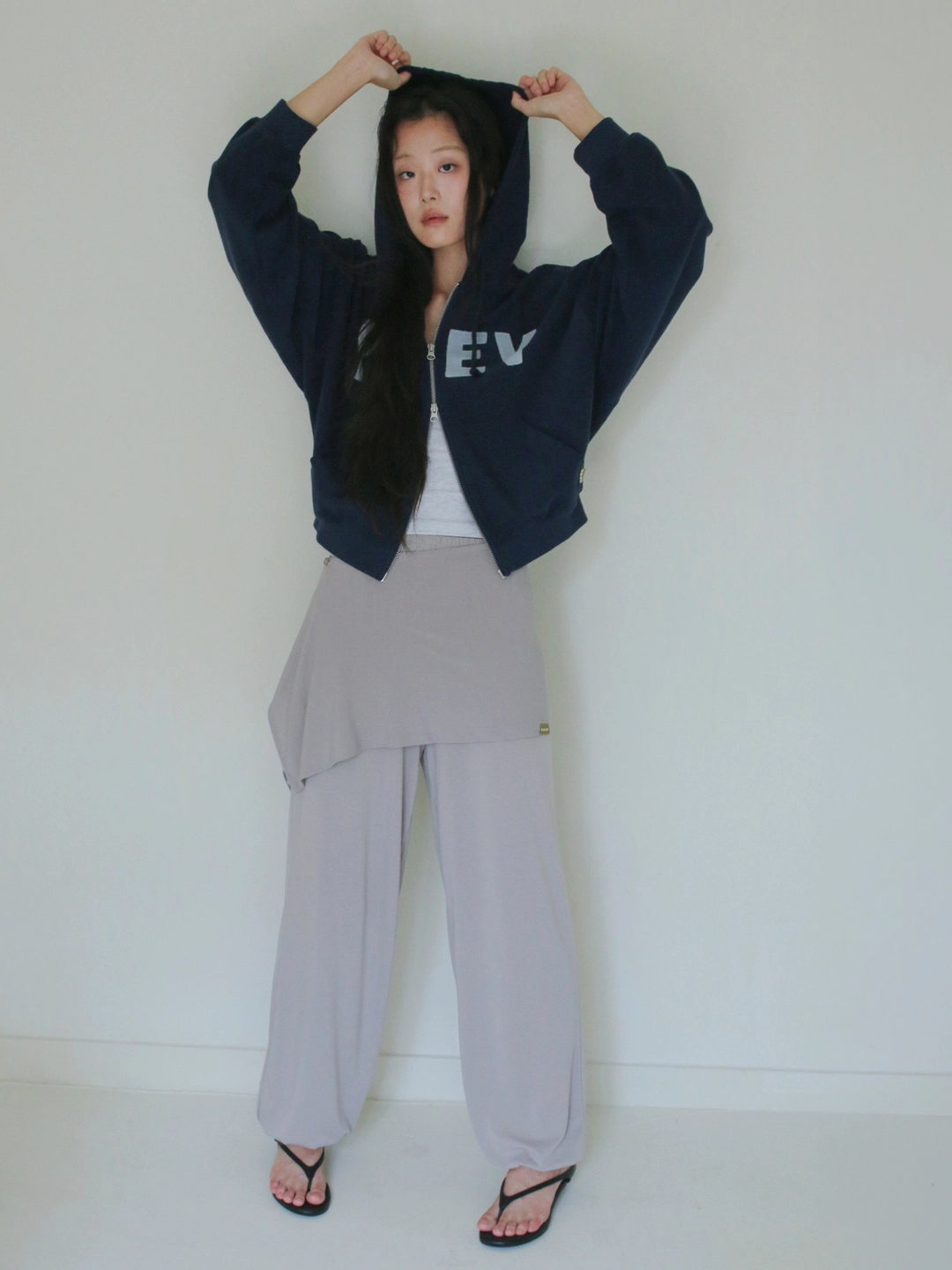 포에브 [10/8 예약배송] Layered Balloon Jogger Pants - Warm Grey 상품 이미지 2