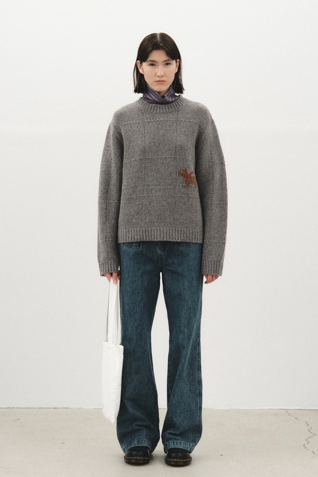 브렌다 브렌든 buddy wool knit - grey 상품 이미지 2