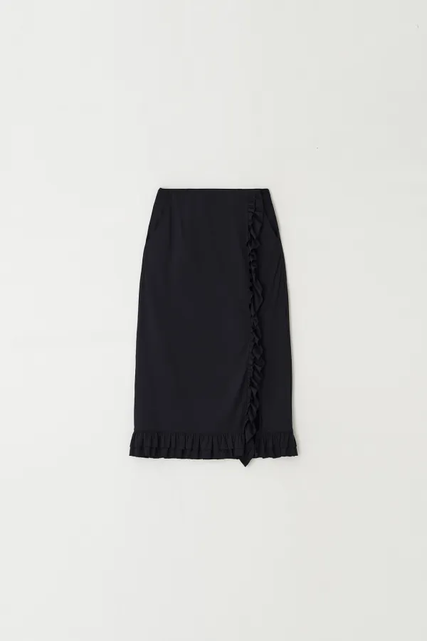 Layered Frilled Skirt (black)