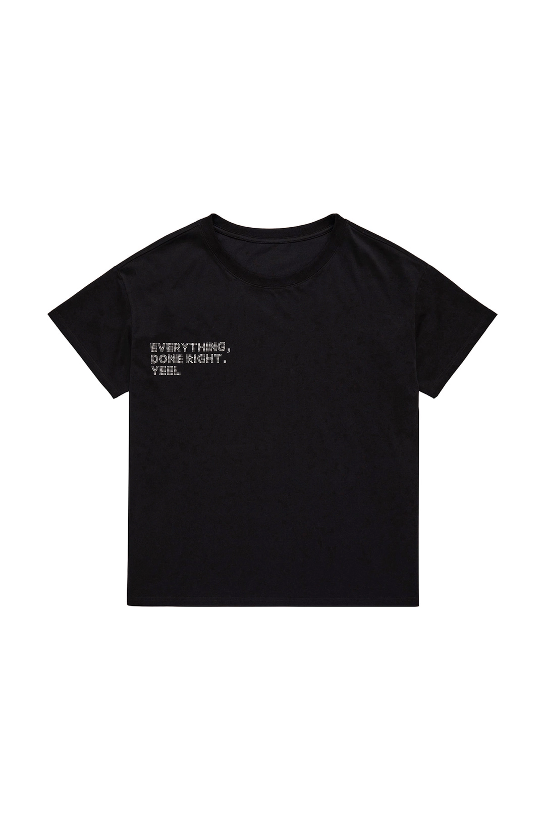와이이이엘 Y. STUDDED OVERSIZED T-SHIRT BLACK 상품 이미지 1