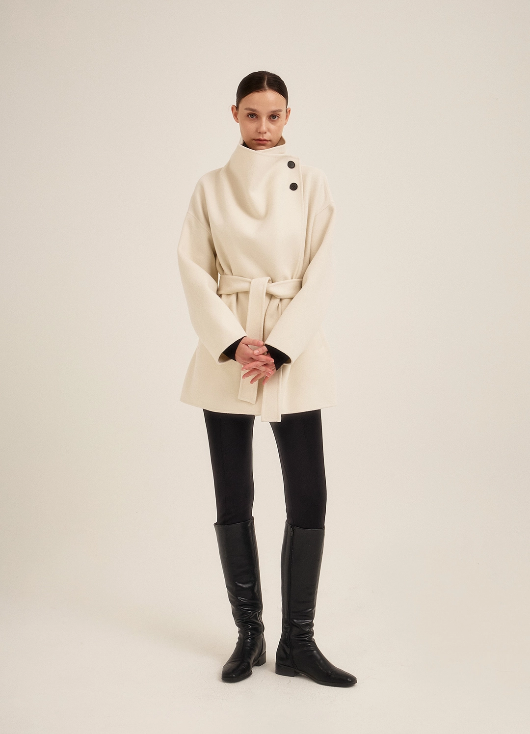 뮤제라 Éloi High Neck Belted Coat 상품 이미지 2
