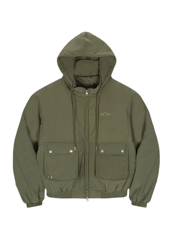 [11월 4일 순차배송] NOON PADDED BOMBER JACKET / KHAKI