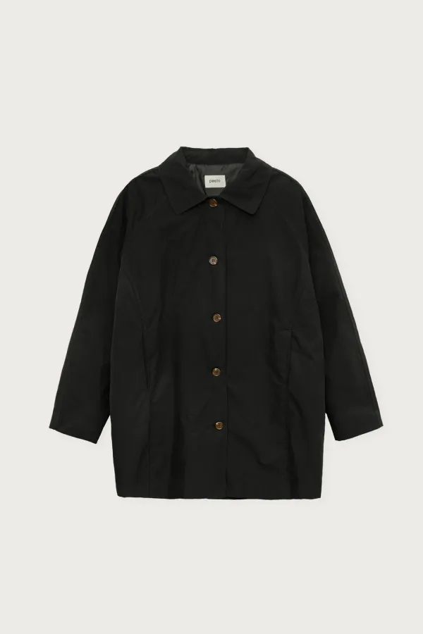HALF COTTON JACKET BLACK