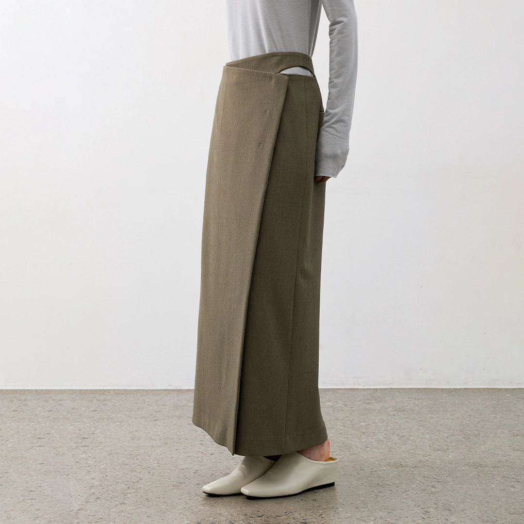 아뜰리에 나인 (SK-5042)CYNTHIA CUTOUT MAXI SKIRT 상품 이미지 1